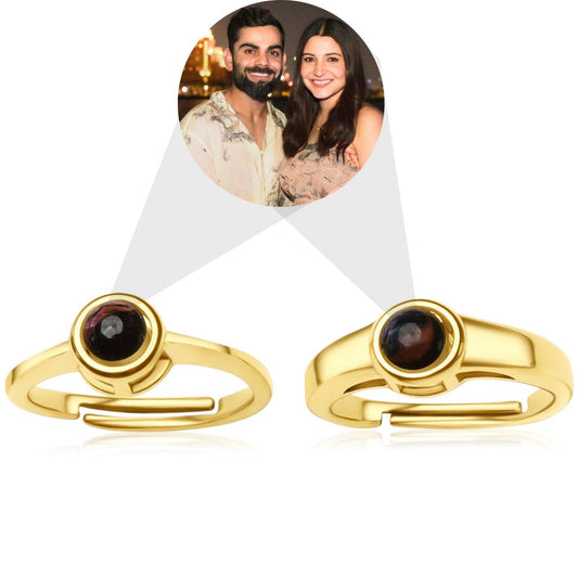 couple color photo ring