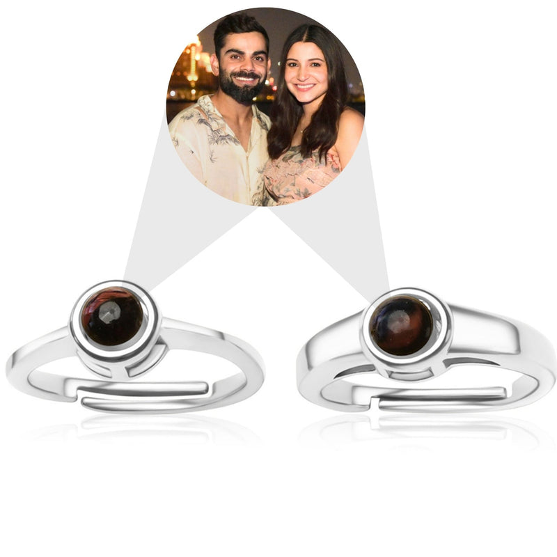 couple color photo ring