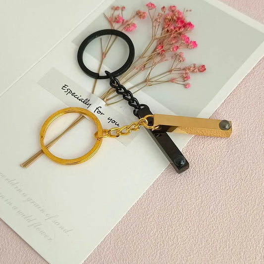 Bar Photo Engraved Keychain