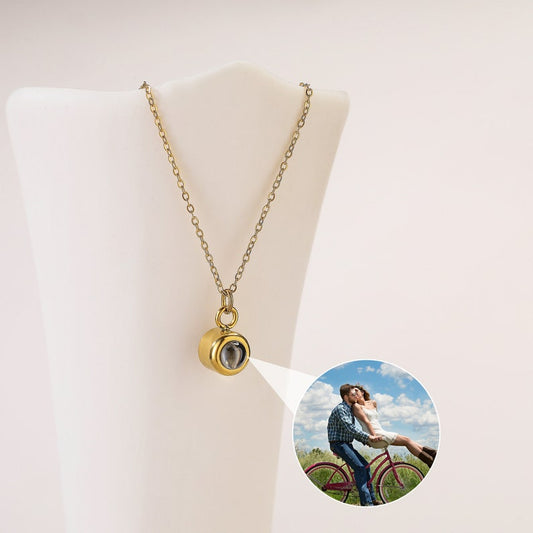 Personalized Photo Projection Necklace Custom Bubble Projection Photo Necklace Picture