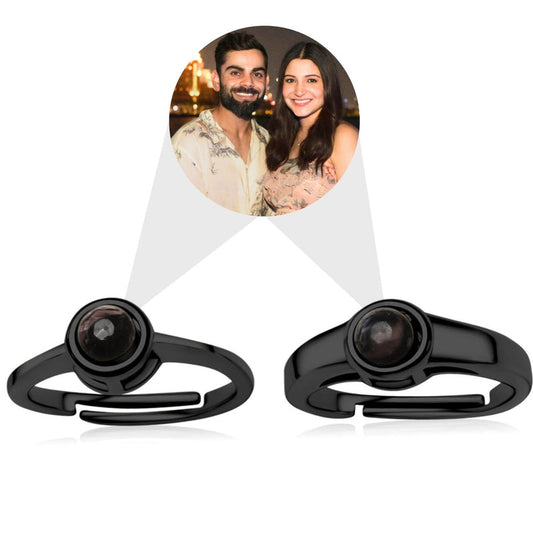 couple color photo ring