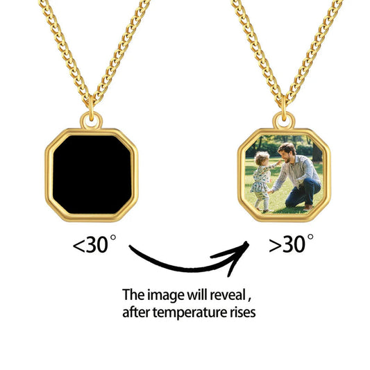 Heat-Activated Photo Necklace - Magic Photo Necklace