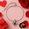 Custom Heart Photo Projection Bracelet