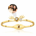 ✨ Reindeer Design Photo Projection Bracelet ✨