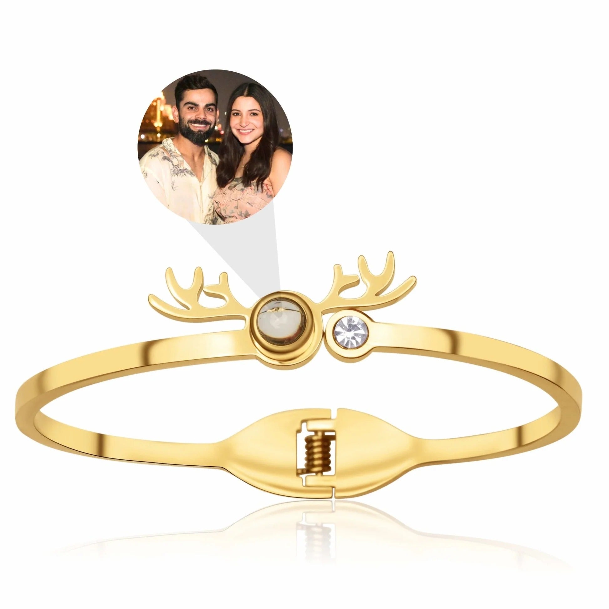 ✨ Reindeer Design Photo Projection Bracelet ✨