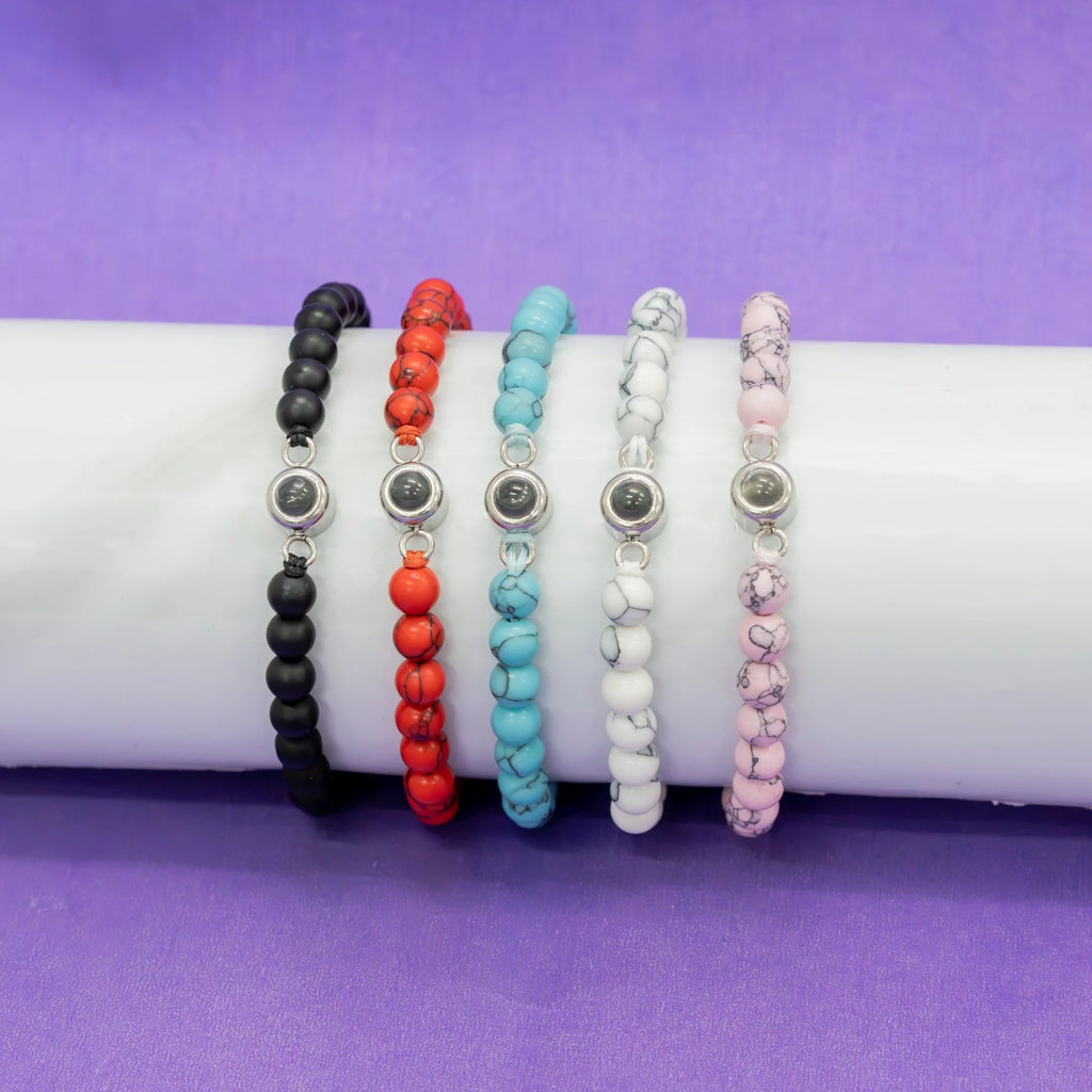 🌈 Color Bead Photo Projection Bracelet 🌈