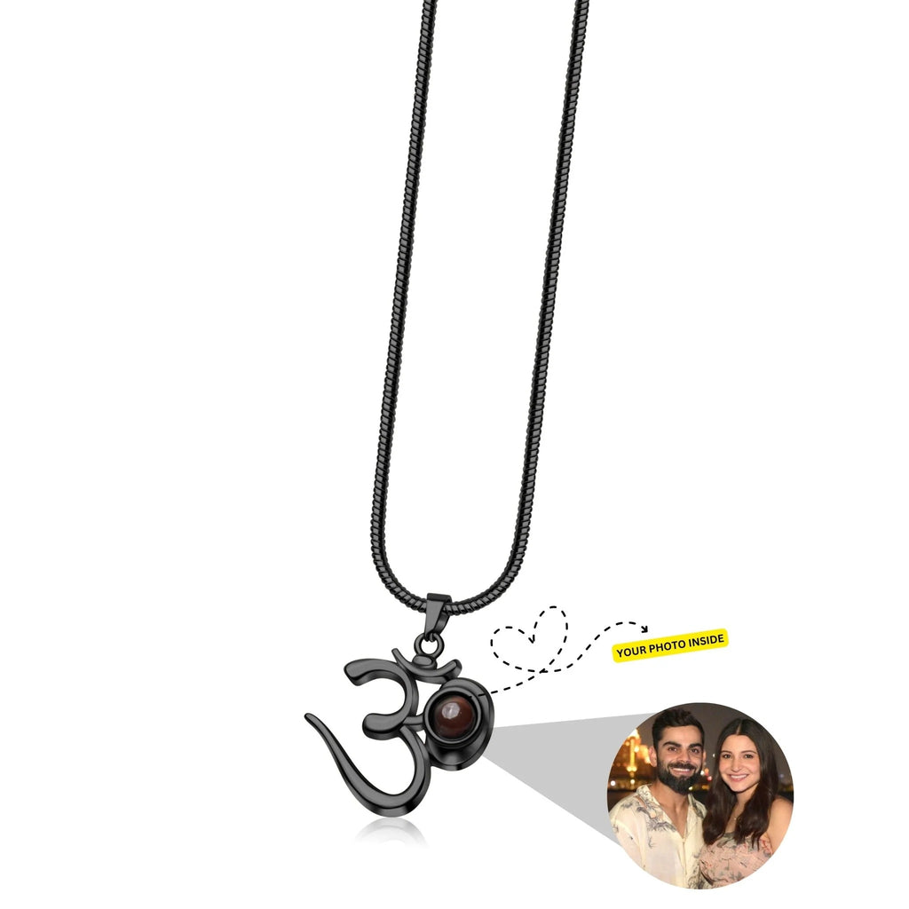 Om Projection Photo Necklace
