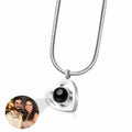Heart Projection Photo Pendant Necklace