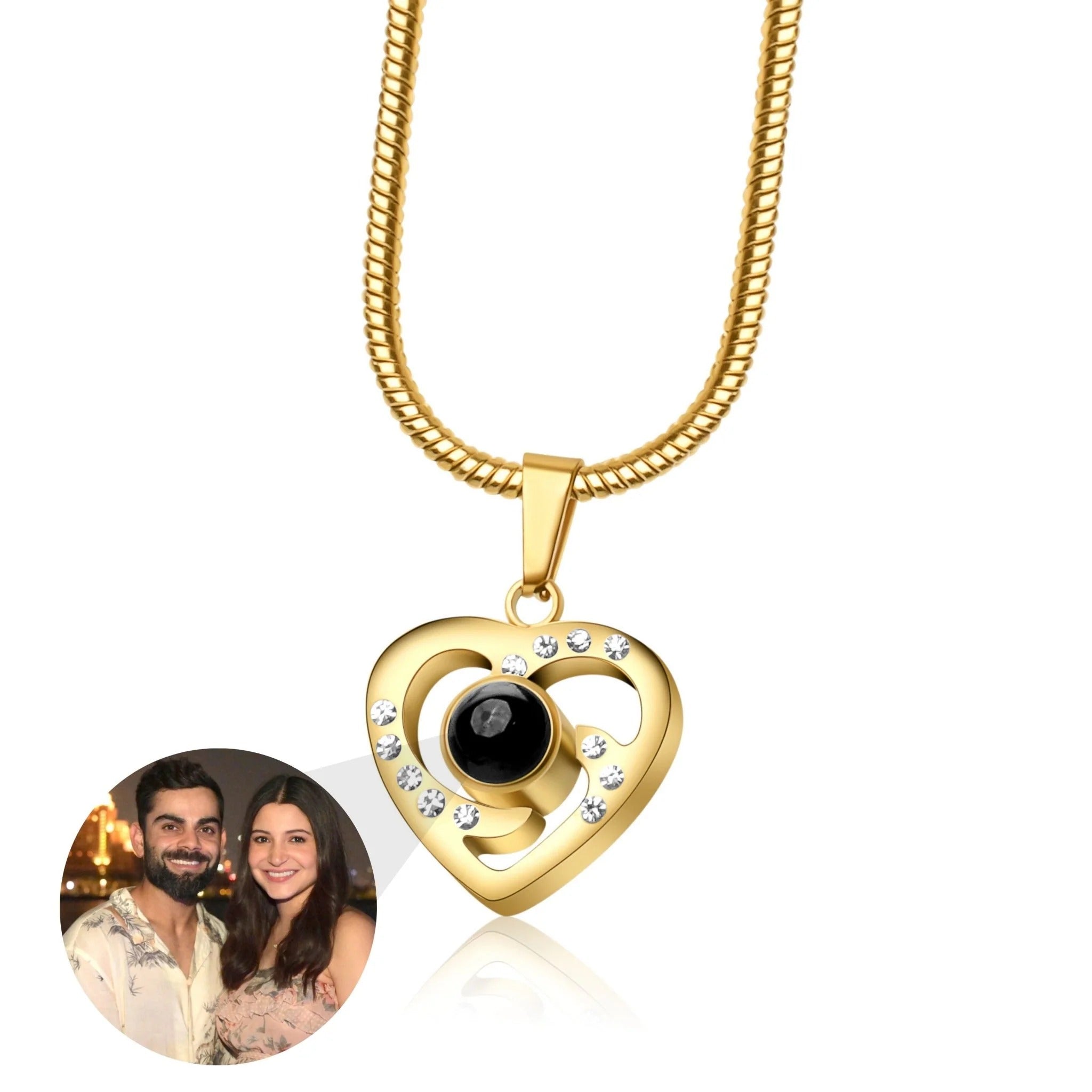 💖✨ Elegant Photo Heart Pendant 2.0