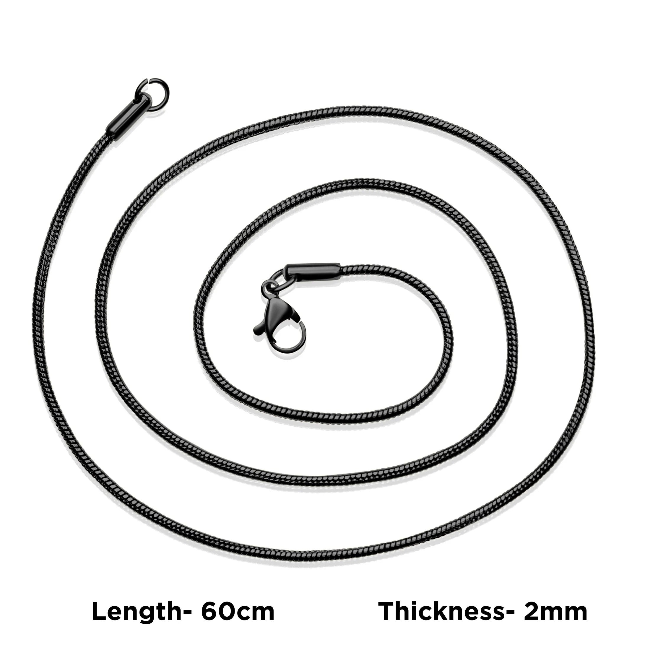 ✝️🖤 Men’s Cross Projection Photo Necklace