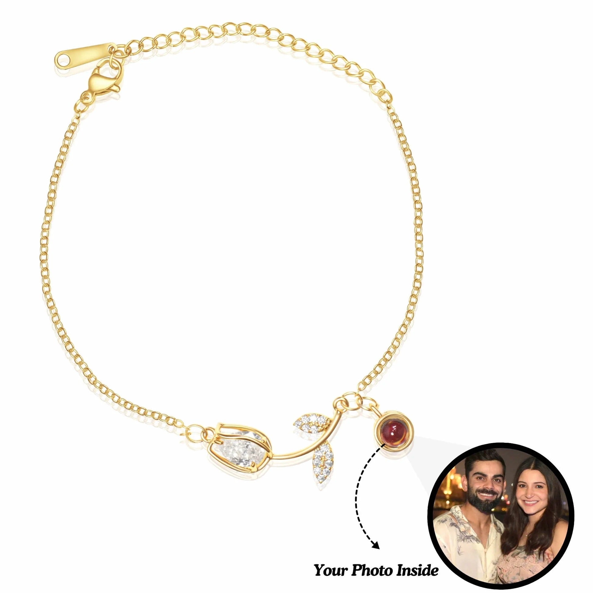 🌹 Rose Design Photo Projection Bracelet 🌹